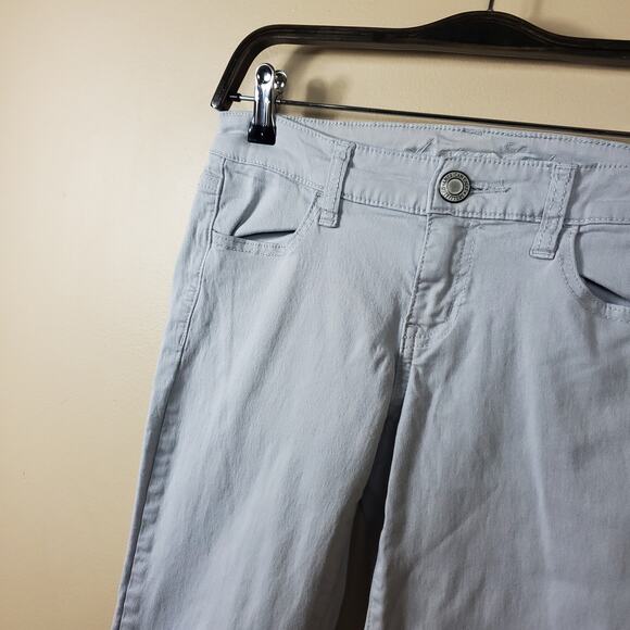 American Eagle Gray Wash Mid-rise Jegging Size 2 - Picture 4 of 9